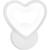 Resim Yifomall Led Aşk Kalbi Desenli Akrilik Duvar Lambası - Modern, Enerji Tasarruflu, Yumuşak Işık - Yatak Odası, Koridor, Otel Uygun Beyaz 