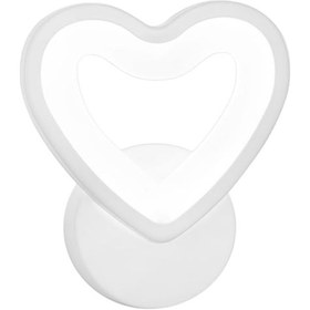 Resim Yifomall Led Aşk Kalbi Desenli Akrilik Duvar Lambası - Modern, Enerji Tasarruflu, Yumuşak Işık - Yatak Odası, Koridor, Otel Uygun Beyaz 