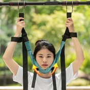 Resim Ayarlanabilir Boyun Rahatlatma Kemeri, Kapı/Pull-Up Barına Takılır, Ev ve Dış Mekan Rahatlatma Kullanımı İçin 