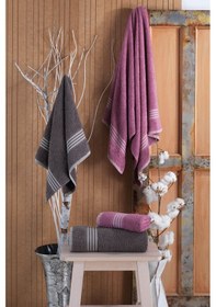 Resim 4 Lü Kadın Erkek Banyo Havlusu Takımı Oscar 001 