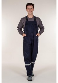 Resim Lacivert Askılı Tulum Reflektörlü Bahçıvan Model 