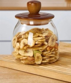 Resim Morponi Akasya Kapaklı Herry Borosilikat Konik Cam Kavanoz 700 Ml 1 Adet Şeffaf 