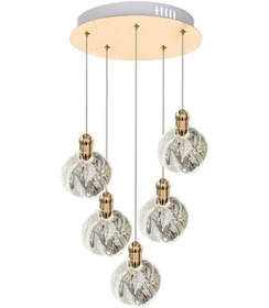 Resim Eray Aydınlatma 8002-4+1 Sarkıt Gold Led Avize Gold 