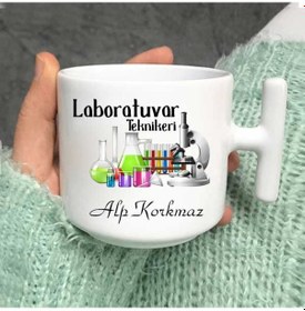 Resim Laboratuvar Teknikeri Latte Fincanı 