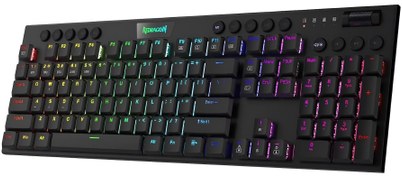 Resim Redragon Horus K618 Wireless RGB Kablosuz Gaming (Oyuncu) Klavye 
