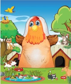 Resim Tox Tavuk Evcil Hayvanlar Keçe El Kukla T317 . Eğitici Oyuncak 