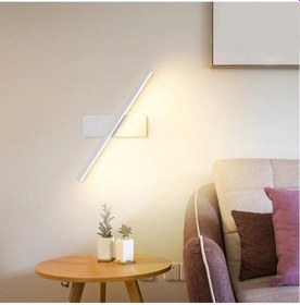 Resim Mono Beyaz Duvar Lambası Ledli Aplik Beyaz 