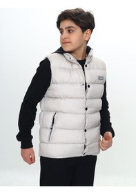 Resim Toontoy Kids Toontoy Erkek Çocuk Göğsü Armalı Şişme Yelek Bej 
