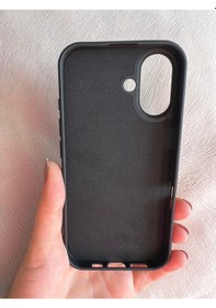 Resim Apple Uyumlu iPhone 16 Logolu İçi Kadife Silikon Lansman Kılıf 