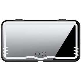 Resim Wezone Araç İçi Güneşlik Ayna - Led Dokunmatik Işık, Usb-c Şarjlı, Evrensel Boyut, Soğuk/kılık Beyaz Işık Seçeneği, Parlaklık Ayarlama, Siyah 