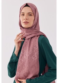Resim Mirsoy Scarf Daka Desen Parlak Jakar Şal - Leylak Leylak 