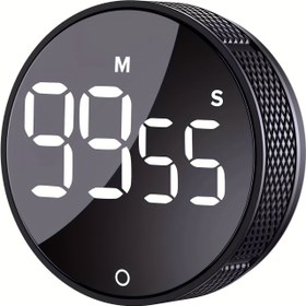 Resim Manyetik Dijital Mutfak Zamanlayıcı - LED Ekranlı ve Alarm Özellikli, Pille Çalışan Kronometre, 9999 Dakika, Taşınabilir, Pişirme, Ders, Duş, Ev & Ofis Kullanımı İçin, Dokulu Tutma Tabanı 