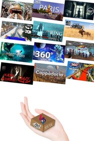 Resim Vr Box Vr Sanal Gerçeklik Gözlüğü Kulaklık Eğlence Paketi 