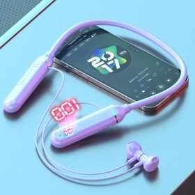 Resim PVC Kablosuz Bluetooth Kulaklık Asılı Boyun Cep Telefonu Radyo Yarışması Oyunu Süper Uzun Pil Ömrü Huawei Vivo Apple Evrensel (Yurt Dışından) 