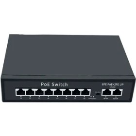 Resim 96W 10/100 Mbps 8 2 Port Poe Ethernet Switch 