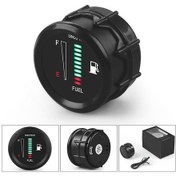 Resim Araba Modifiye Edilmiş 52mm Siyah Yüzlü Hassas Yakıt Göstergesi 12v Evrensel Dijital Yakıt Göstergesi 1160 