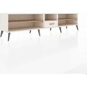 Resim Hyperion Tv Ünitesi 3 Raflı Tek Çekmeceli 220x44x51 Aytaşı-çam/aytaşı Atlas Çam/aytası - Aytası 