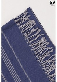 Resim Pega Sultan Peştamal %100 Koton Saks Mavisi Plaj Havlusu 90 x 170 CM 