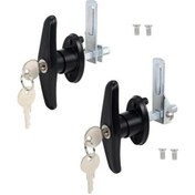 Resim Kamyon Örtüsü Kilidi T-kolu, Uyumlu Kit, T-kolu Kilidi, Kamyon Örtüsü, T-kolu, Siyah Anahtarla, Komple Set Sol+sağ 