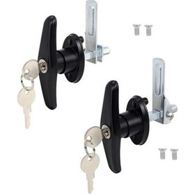 Resim Kamyon Örtüsü Kilidi T-kolu, Uyumlu Kit, T-kolu Kilidi, Kamyon Örtüsü, T-kolu, Siyah Anahtarla, Komple Set Sol+sağ 