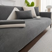 Resim 1 adet Modern Jacquard T-Yastıklı Koltuk Kılıfı, Evcil Hayvan Dostu Kaymaz Koruyucu, Makine Yıkamalı Polyester Kumaş, Koltukta Bölünen Kanepelere Uyar - 250-300gsm Ağırlık 