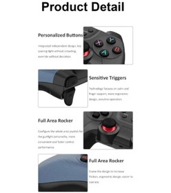 Resim Lobo Pc Gamepad Uyumlu 2.4g Tekli Kol Kablosuz Oyun Kolu Ps3 İçin/akıllı Telefon/tablet/ Pc/andriod 