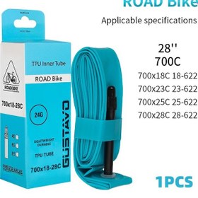 Resim Dianziye Gustavo Tpu Lastik, Çakıl Yolları İçin 700c, 23-50c Aralığı, Presta Ağızlı 45/65mm , Dayanıklı Bisiklet İç Lastiği 