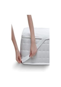 Resim Bebesi Köşe Lastikli Sıvı Geçirmez Micro 100x200 Cm Alez Tek Kişilik Beyaz 