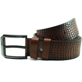 Resim Mentor Regalo Deri Kemer Kahve Spor Desenli 81062 