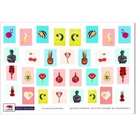 Resim Tnl Professionel Takma Tırnak Stiker Md-15 