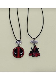 Resim Best Friends Deadpool Marvel Arkadaşlık Kolyesi İkili Çift 92217241 Siyah 
