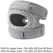 Resim Conventions1 Patellar Sabitleyici Dizlik Diz Rölyef Destek Brace Gri 