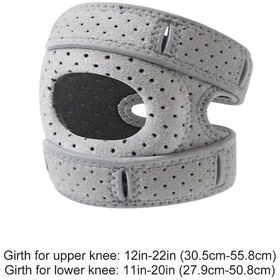 Resim Conventions1 Patellar Sabitleyici Dizlik Diz Rölyef Destek Brace Gri 