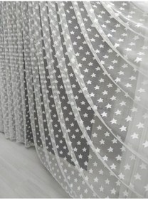 Resim Tül Perde Yıldız Desenli Kaliteli Ve Uygun Fiyatlı (348230951) 