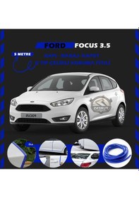 Resim Ford Focus 3.5 Oto Araç Kapı Koruma Fitili 5metre Parlak Mavi Renk 