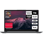 Resim Lenovo IdeaPad 1 15ALC782R400R4TRAT6 R7-5700U 16 GB 256 GB SSD 15.6" Dos Dizüstü Bilgisayar 