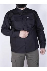 Resim Nikbin Outdoor Taktik Spor Gömlek Likralı Siyah 