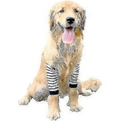 Resim Orta Ve Büyük Köpekler İçin Aşınmaya Karşı Dayanıklı Köpek Dirsek Koruyucu Dizlik Eklem Koruması L Siyah 