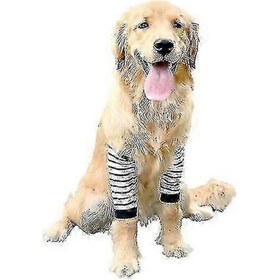 Resim Orta Ve Büyük Köpekler İçin Aşınmaya Karşı Dayanıklı Köpek Dirsek Koruyucu Dizlik Eklem Koruması L Siyah 