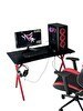 Resim Hey Modüler Mobilya Heygaming 120 CM Siyah Kırmızı Profesyonel Oyuncu Masası 