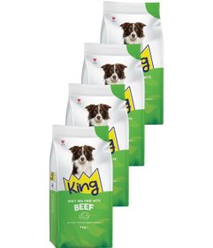 Resim King Biftekli Yetişkin Köpek Maması 4 X 7 Kg 