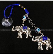 Resim Fil Nazar Oto Araba Hediyesi Vantuz Otomobil Dikiz Ayna Süsü 