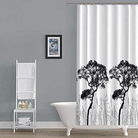 Resim Zethome Tropik Banyo Duş Perdesi 3391 Çift Kanat 2x120x200 