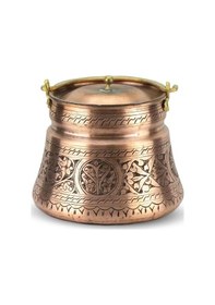 Resim İşlemeli Yoğurt 3 L Bakır Bakraç 