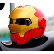 Resim DOT Iron Man Motosiklet Kaskı 