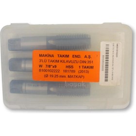 Resim MTE W 7/8 Normal Vidalı El Kılavuzu 3’lü Hss Dın 351 