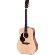 Resim Sigma DMEL Solak Elektro Akustik Gitar (Natural) 