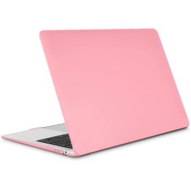 Resim NovStrap Macbook Pro M1 M2 Çip 13.3" A2338 Ile Uyumlu Kılıf Cream Hard Shell Rubber Kapak 