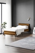 Resim Ceramical Kr1 Tek Kişilik Karyola - 90x190 - Ceviz 