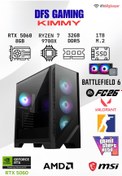 Resim MSI DFS GAMING KIMMY RYZEN 7 9700X-B650M-RTX 5060-32GB DDR5 RAM-1TB M.2 SSD-OYUNCU BİLGİSAYARI 